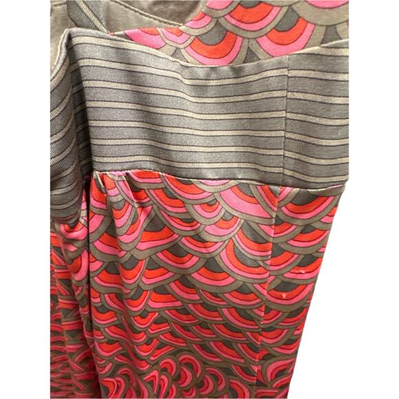 Trina Turk Dress Size 4 Pink Red Geometric Silk Printed - Picture 7 of 8